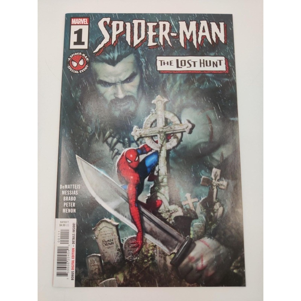 Spider-Man The Lost Hunt 1 NM Ryan Brown‎ Cover, DeMatteis, Messias Marvel 2023